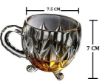 Picture of Tea Cup 6 pis set  Crystal Clear Tea & Coffee Cups with Leg Espresso Iced Teas beautiful Glass tea Cup set with handle Crystal cup